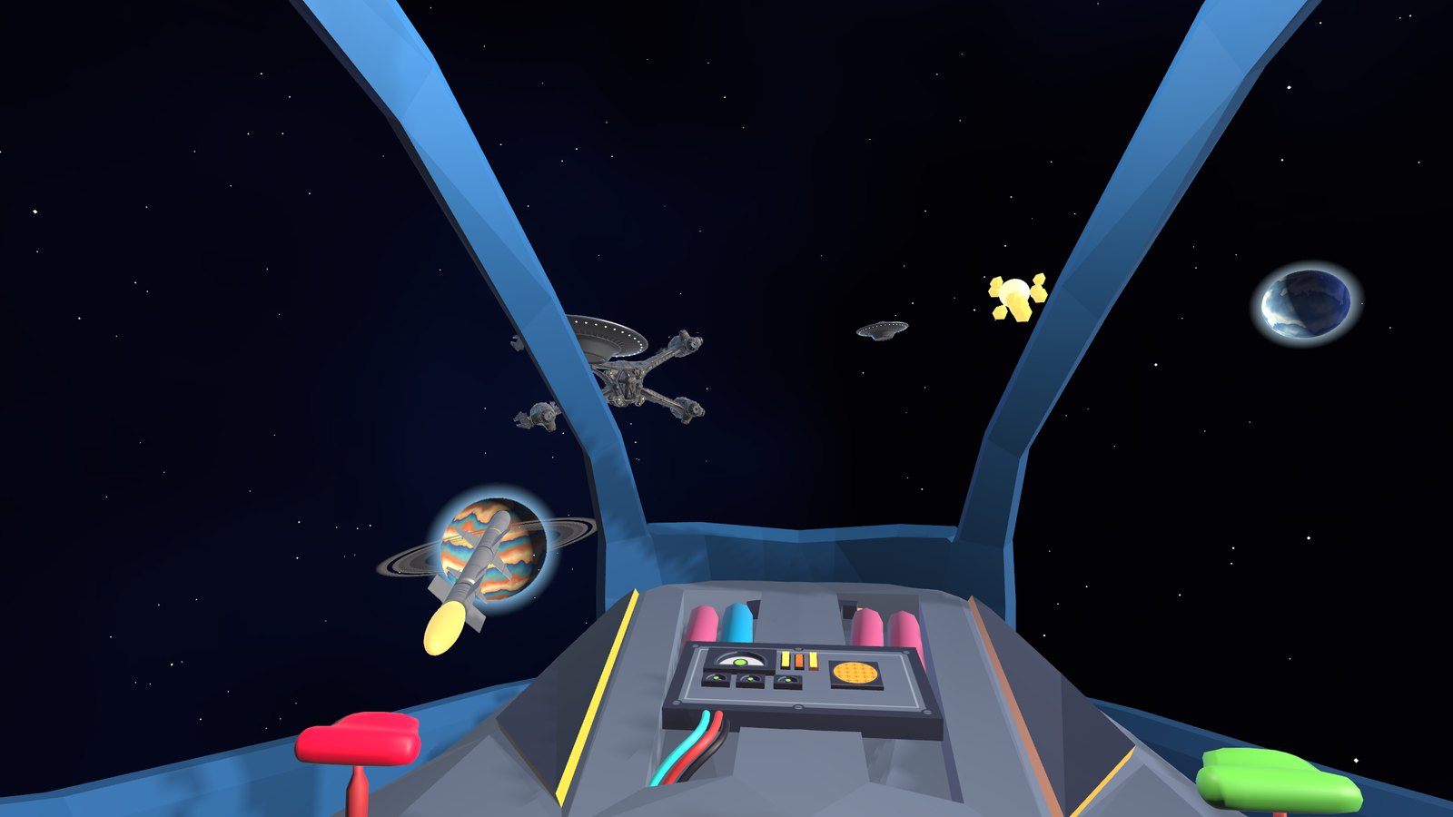 A missile off the rail and a fighter breaking up