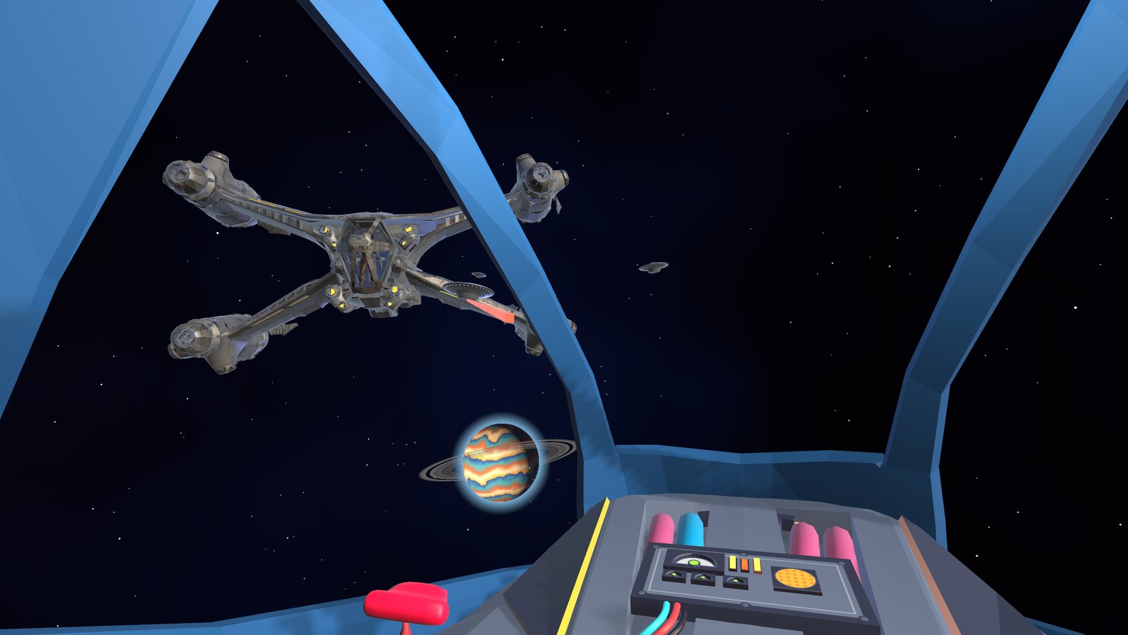 The run-in on the alien mothership